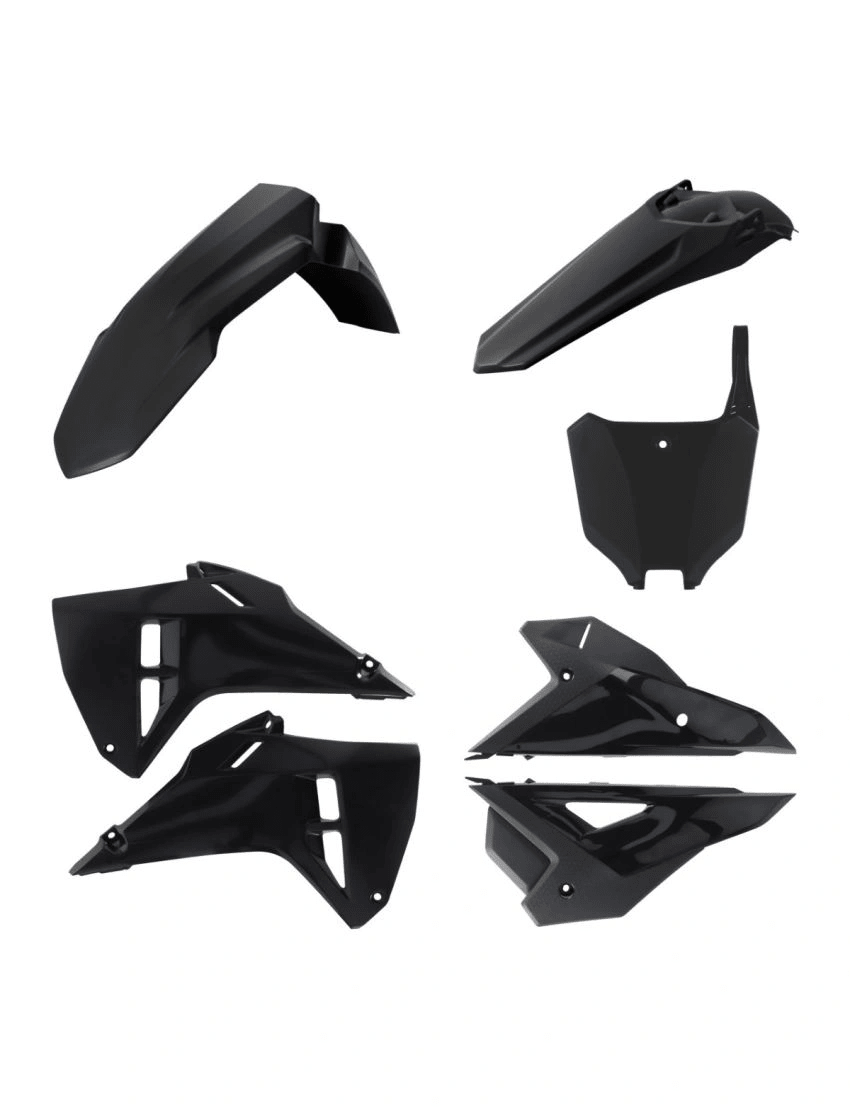 Acerbis Kunststoff-Kit Schwarz Honda CRF 250R 2025 & CRF 450R 2025 (ohne Gabelschützer) - MxProStoreParts
