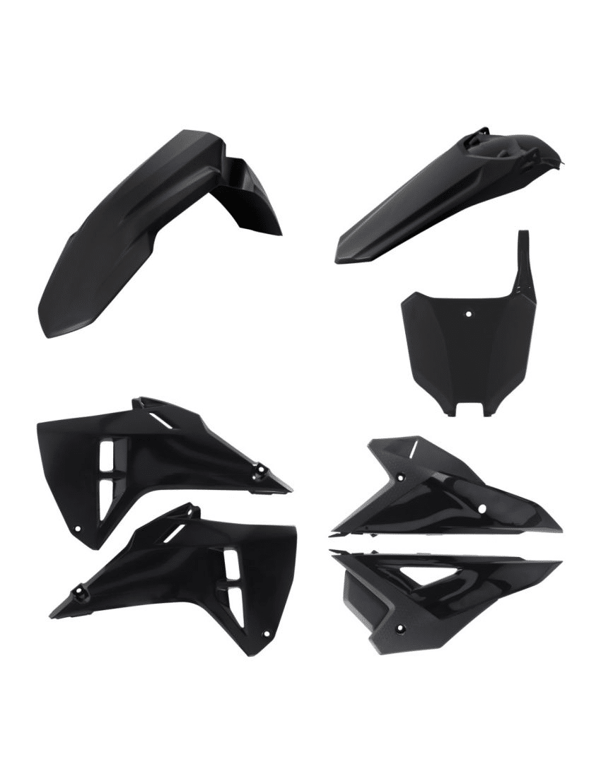 Acerbis plastic kit Zwart Honda CRF 250R 2025 & CRF 450R 2025 (zonder voorvork beschermers)