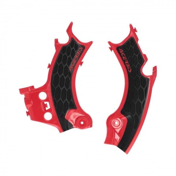 Acerbis X-Grip Rahmenprotektoren rot/schwarz für Honda CRF 250R/RX 2025 - & CRF 450R/RX 2025 - MxProStoreParts