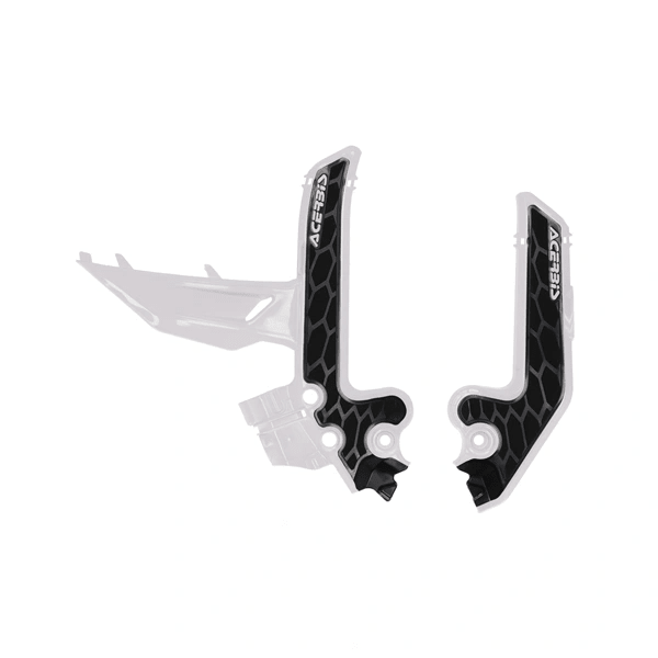 Acerbis X-Grip Rahmenprotektoren weiß/schwarz für KTM SX 85 2025 und Gas Gas MC 85 2025 - MxProStoreParts