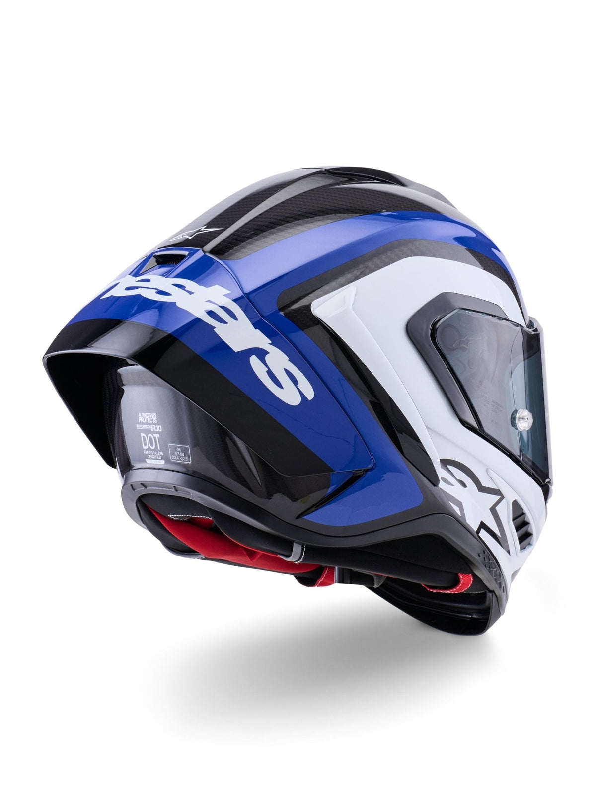 Alpinestars Helmet Supertech S-R10 Arius Black/White/Blue - MxProStoreParts