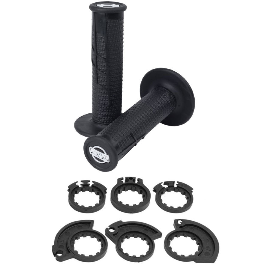 Pro Taper Lock-On Griffe Alle 2+ 4 Takt Half Waffle Schwarz