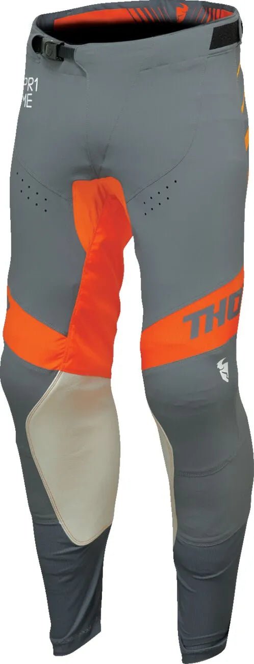 THOR Prime Analog crossbroek – Antraciet/Oranje/Lichtgrijs