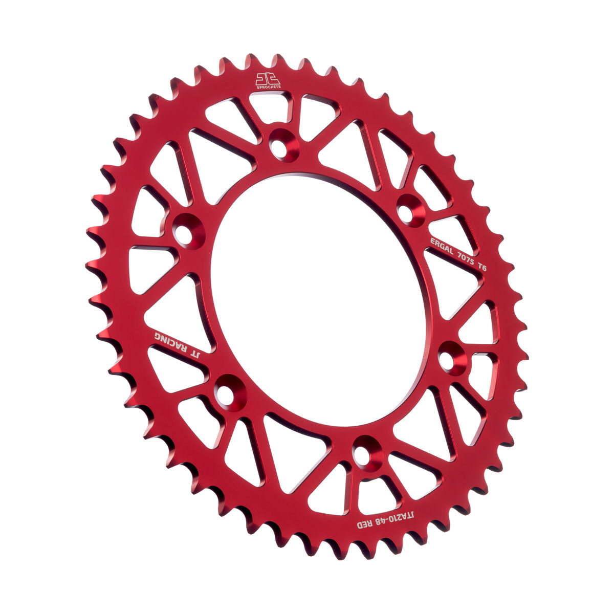 JT Rear Alu Sprocket 7075 T6 Red JTA210.48RED - MxProStoreParts