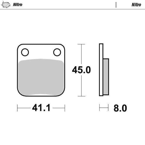 Moto Master Sintered Metal Front or Rear Brake Pads Nitro Yamaha