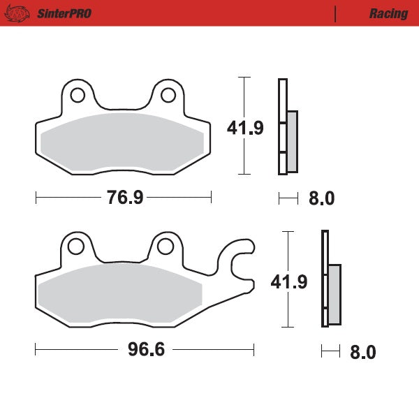 Moto Master for brake pads Sinter Pro 092611