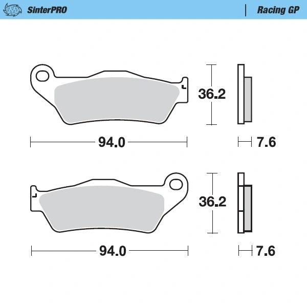 Moto Master Sinter Pro Racing GP Bremsbeläge für KTM, Husqvarna, Gas Gas, TM - MxProStoreParts