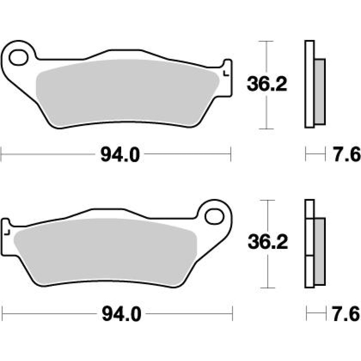 Moto Master Sintered Metal Front Brake Pads Nitro KTM, Husqvarna, Gas Gas, TM