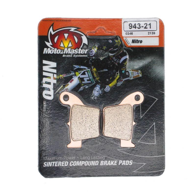 Moto Master Sintermetall-Bremsbeläge Hinten Nitro für Honda, TM 85 - MxProStoreParts