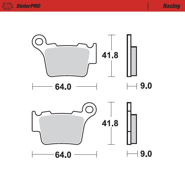 Moto Master Sintered Metal Rear/Front Brake Pads SinterPro 094411 KTM