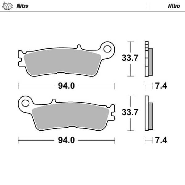Moto Master voor remblokken Yamaha YZ 250 2022- & YZ 250F 2021- & WR 450F 2021- & YZ 450F 2020- - MxProStoreParts