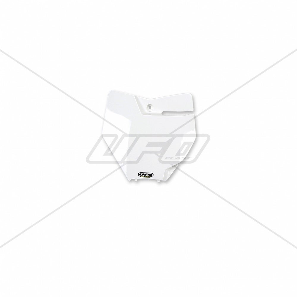 UFO Matrícula delantera KTM125-525 SX/SXF 16-18 Blanco 047 no para SX250 2016 - MxProStoreParts