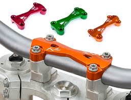 Kite MX/EN bovenste stuurklem Zwart voor 28,6mm stuur ( past alleen op Kite kroonplaten )