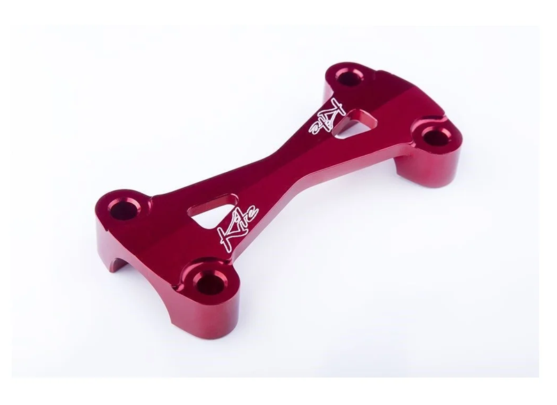 Kite MX/EN/SM bovenste stuurklem rood voor 28,6mm stuur ( past alleen op Kite kroonplaten )
