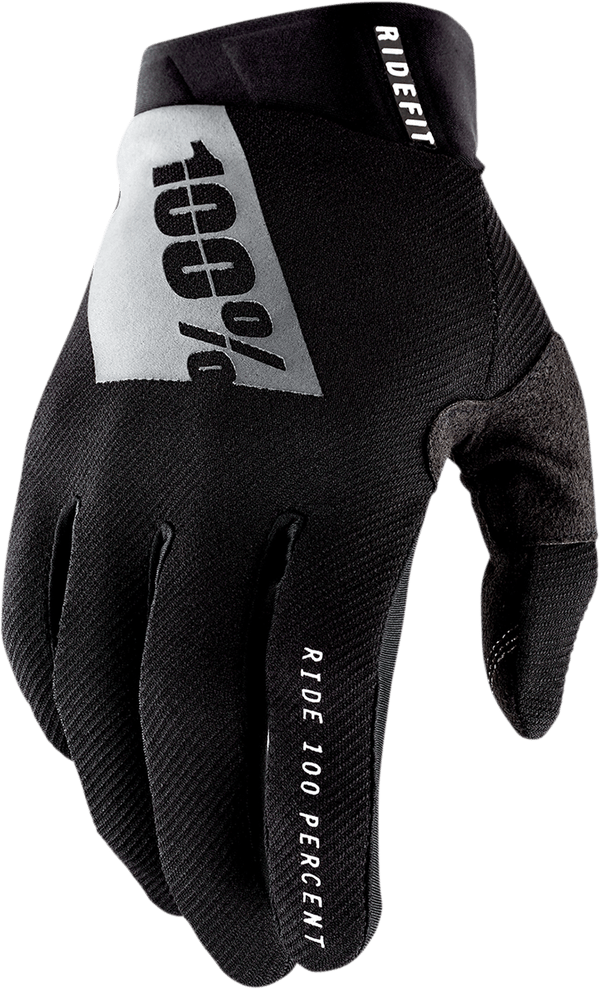 100% Handschuhe Ridefit Schwarz / Weiß Größe S - MxProStoreParts