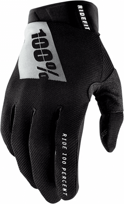 100% handschoenen Ridefit Zwart Maat XXL