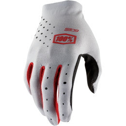100% Gloves Gray Sling MX Size M