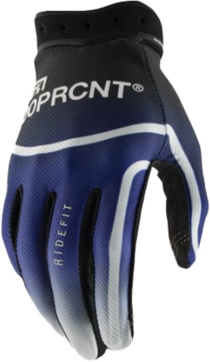100% Handschuhe Ridefit Blau Größe XL 2026 Kollektion - MxProStoreParts