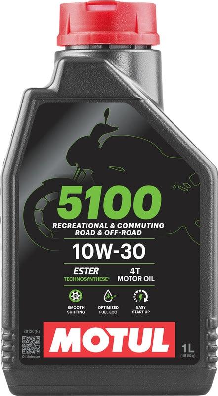 Motul 5100 4T 10W30 Semi Synthetisch 1 Liter - MxProStoreParts