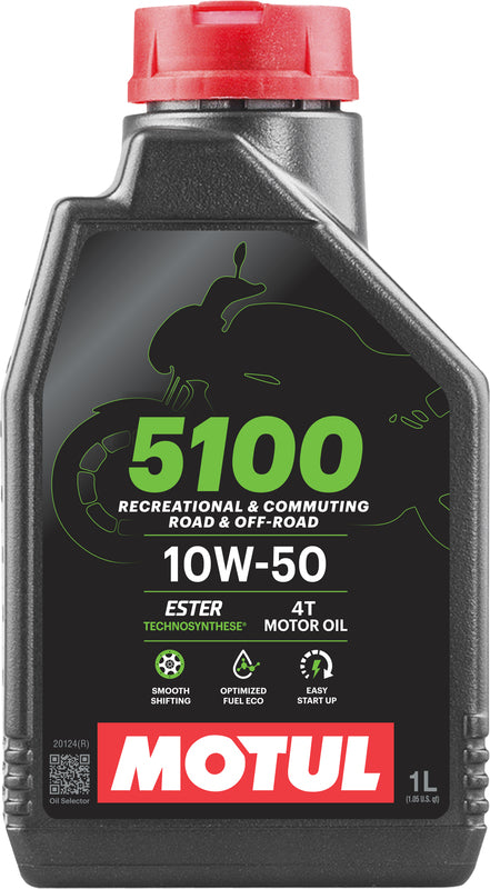 Motul 5100 4T 10W50 Semi-Synthetic 1 Liter
