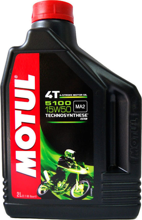 Motul 5100 4T 15W50 Semi-Synthetic 2 Liter