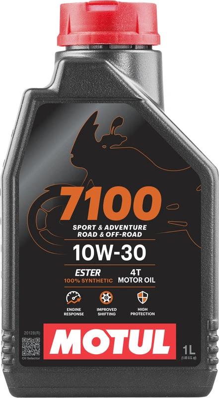 Motul 7100 motorolie 4t 10W30 semi synthetisch 1 liter - MxProStoreParts