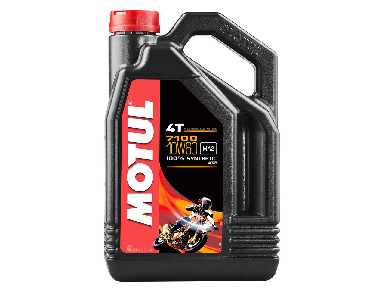 Motul 7100 engine oil 4t 10w60 100% synthetic 4 liters