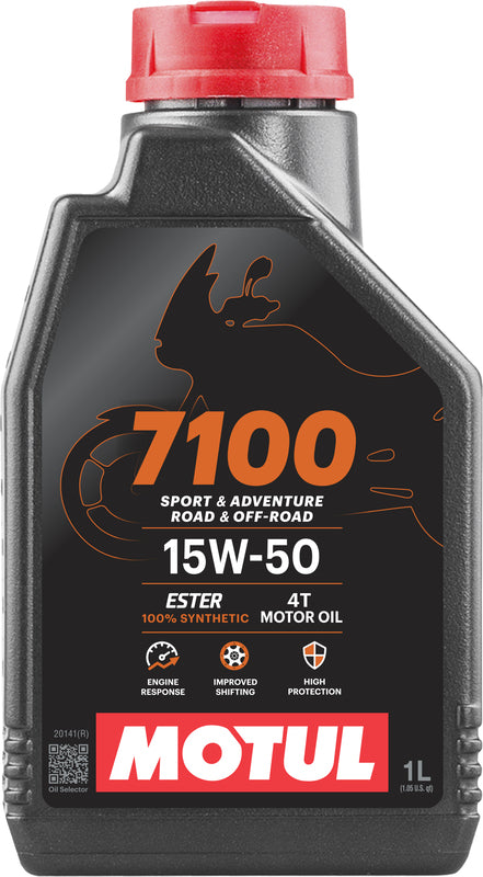 Motul 7100 engine oil 4t 15w50 100% synthetic 1 liter