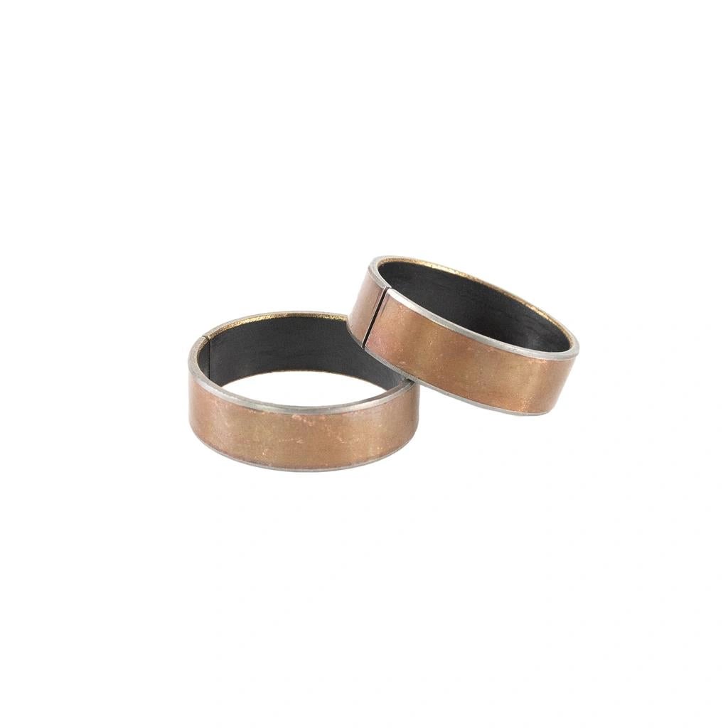 KYB Front Fork Slide Metal Pair, copper-toned rings, 36mm
