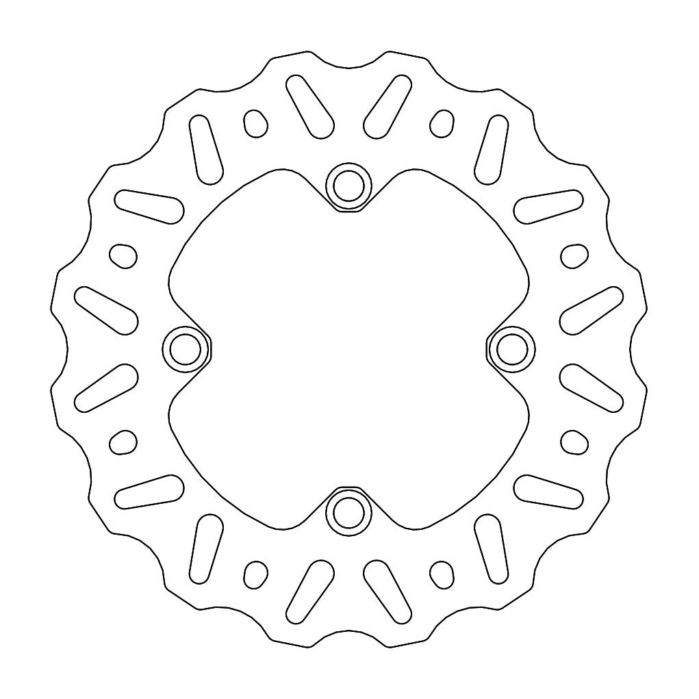 Moto Master Nitro rear brake disc (184mm) Kawasaki KX 85/100 01-