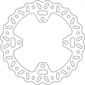 Moto Master Nitro rear brake disc (240mm) Kawasaki KX 125/250 03-08 & KX 250F 04-19 & KX 250F 21- & KX 450F 06-18 & Suzuki RM-Z 250 04-06