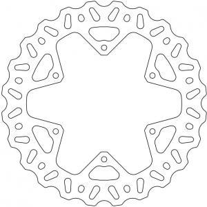 Mino Nitro hintere Bremscheibe (245mm) Yamaha YZ 125/250 02 - 18 & YZ 250F 02 - 18 & WR 426F 02 & YZ 426F 02 & WR 450F 03 - 18 & YZ 450F 03 - 17 - MxProStoreParts
