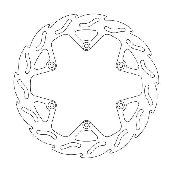 Moto Master Flame front brake disc (245mm) Yamaha YZ 125/250 92-00 & YZ 400F 98-00 & YZ 426F 00 & WR 400F 98-00