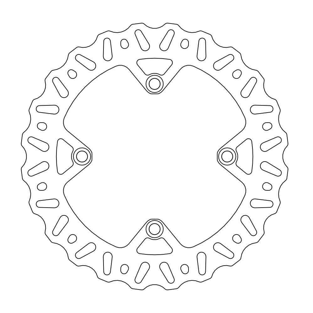 Mino Nitro rear brake disc (240mm) Husqvarna