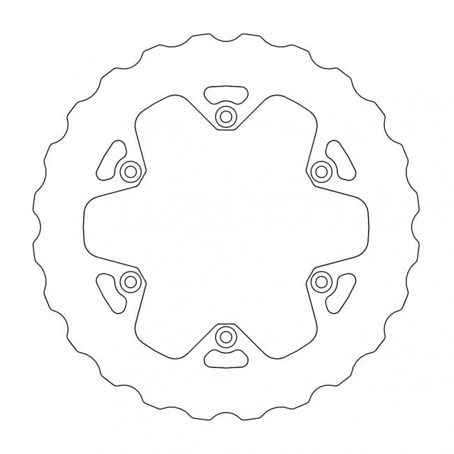 Moto Master Nitro Mud Rear Brake Disc 220mm KTM 1989- & Husqvarna 2014- & Husaberg 2000-2014
