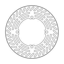 Moto Master Vintage front brake disc (240mm) Honda CR 125R/250R/500R 1989