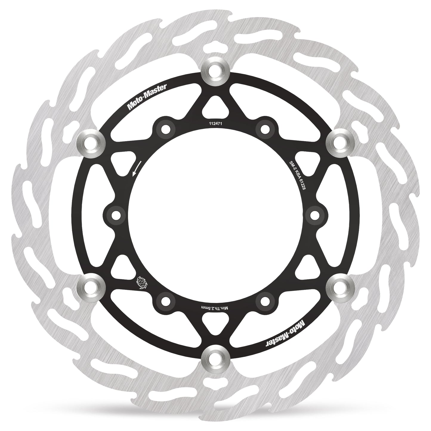 Moto Master zwevende voor remschijf 270mm met zwarte aluminium binnenring Ducati Desmo 450 MX 2026