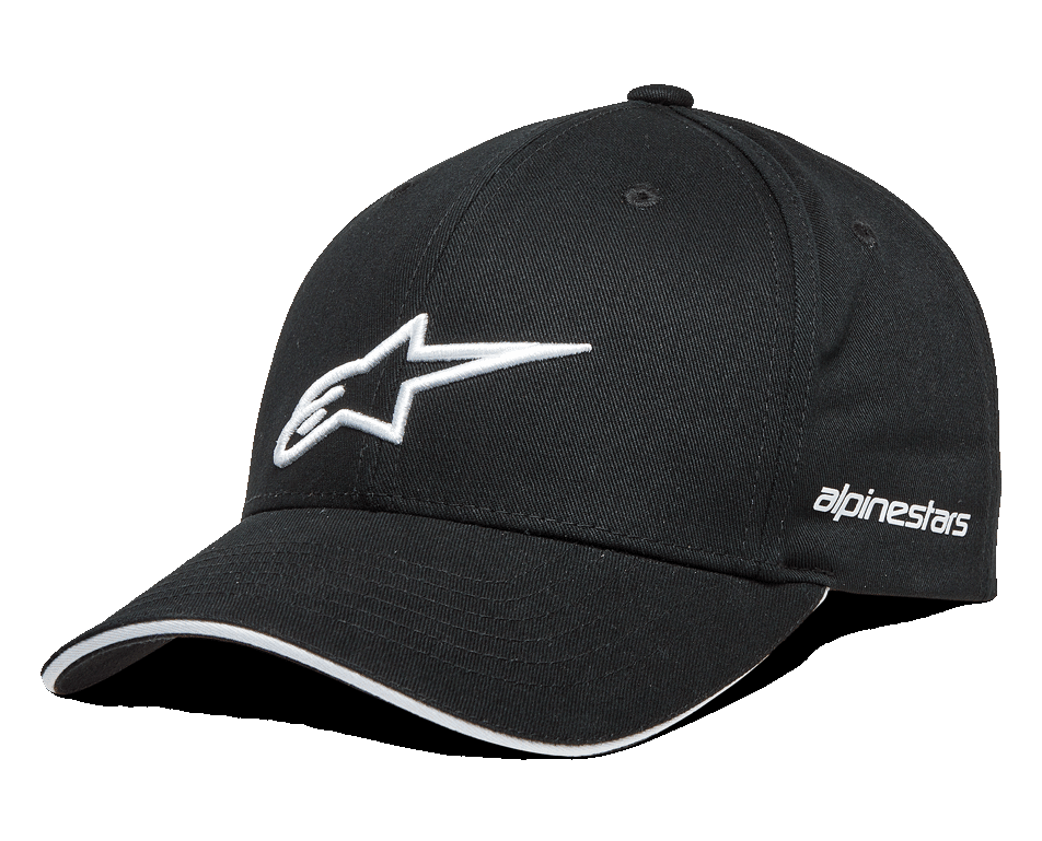 Alpinestars Rostrum Pet Snapback Baseballcap Zwart Wit
