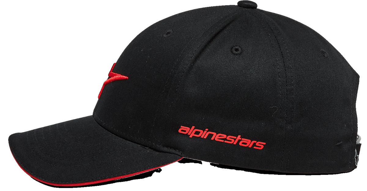 Alpinestars Rostrum Snapback Pet Zwart Rood