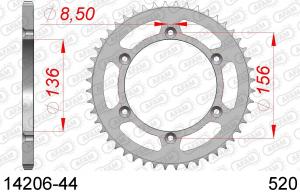 AFAM rear sprocket steel Gas Gas, Sherco, Husqvarna