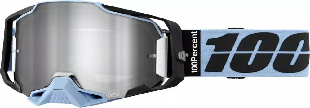 100% Armega Crossbril Petros (Objektiv: Spiegel Silber) - MxProStoreParts