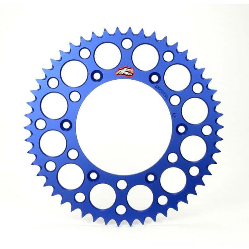 Renthal achtertandwiel 50 tands ultralight aluminium Blauw Fantic XX/XE 125 2021 & Yamaha YZ/YZ F 125/250/450 99-