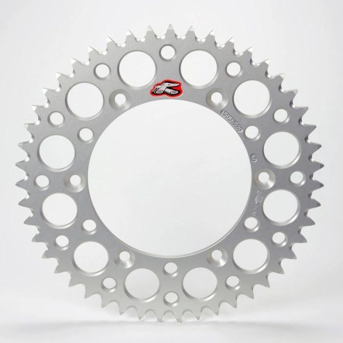 Renthal achtertandwiel 49 tands ultralight aluminium Zilver Fantic XX/XE 125 2021 & Yamaha YZ/YZ F 125/250/450 99 - MxProStoreParts