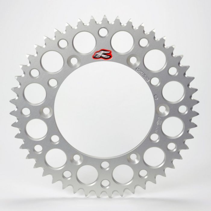 Renthal achtertandwiel 49 tands ultralight aluminium Zilver Fantic XX/XE 125 2021 & Yamaha YZ/YZ F 125/250/450 99- - MxProStoreParts