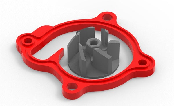 Mino water pump cooler kit red Honda CRF 250R 2018-2020