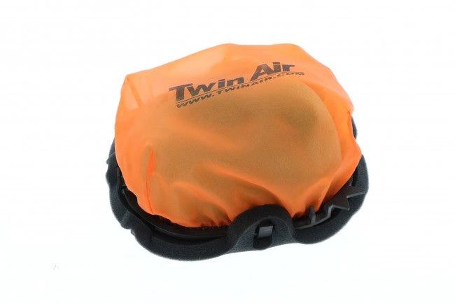 Twin Air Grand Prix cover for Powerflow kit, orange fabric with black foam edge