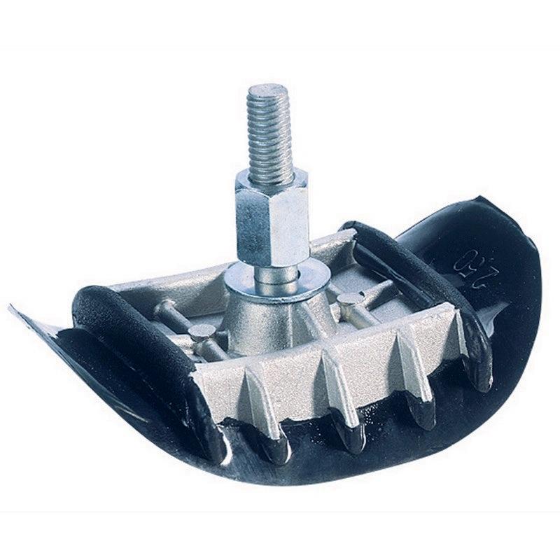 TMV Tire Rimlock 2,15, silver metal lock with black rubber rim guard