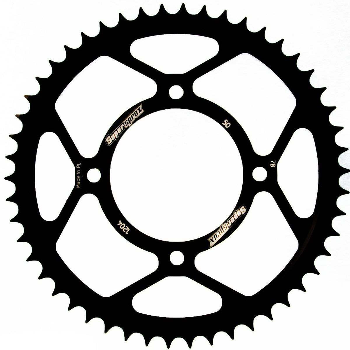 Supersprox Rear sprocket 1204.46 – RFE-1204:46-BLK - MxProStoreParts