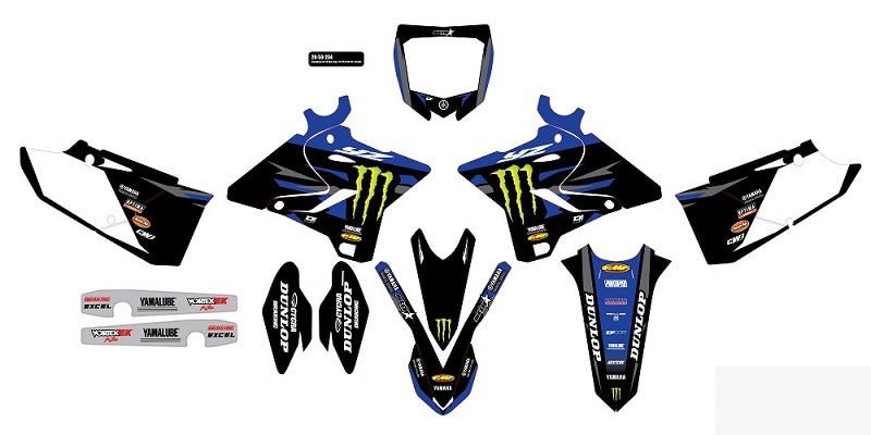 Set de calcomanías D'Cor Star Yamaha Yamaha YZ 125/250 2015-2021