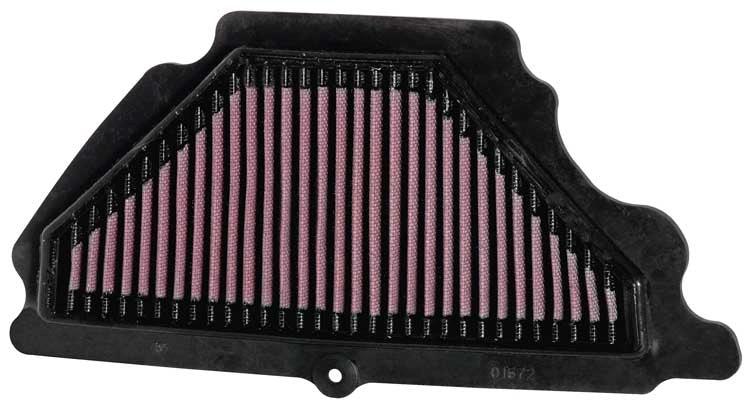 K&N air filter for ZX6R 07- motorcycle, pink pleated element